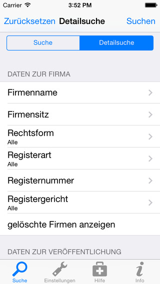 Detailsuche